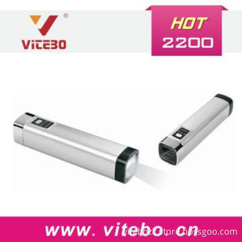 2200mAh Flashlight Portable Mobile Charger